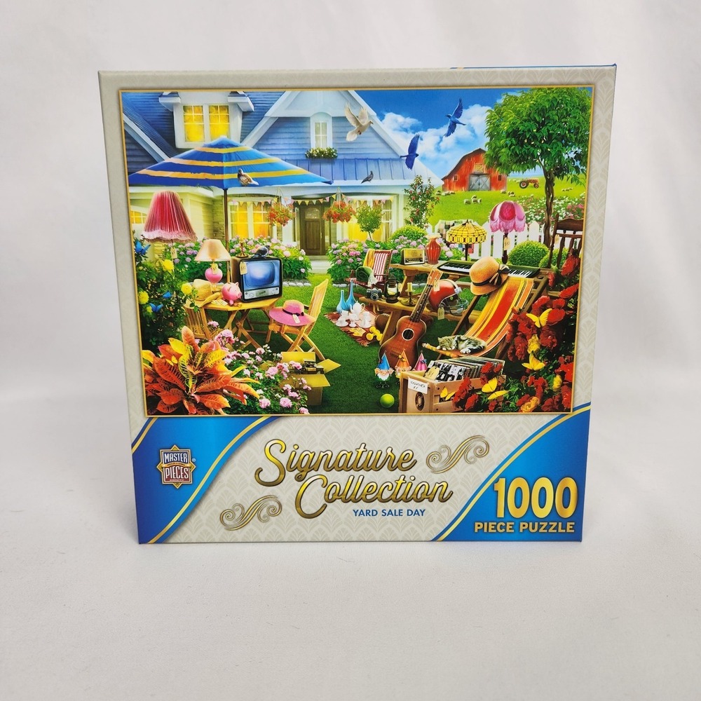 MasterPieces "Yard‎ Sale Day" 1000 Piece Jigsaw Puzzle Retro Nostalgia